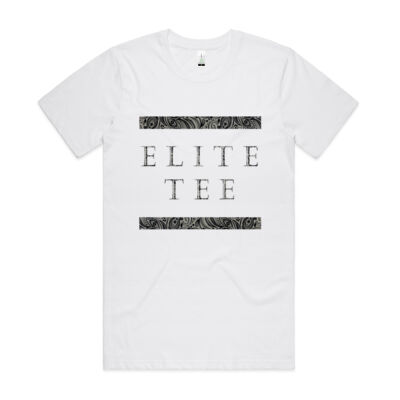 Unisex Paisley Print Tee White Thumbnail