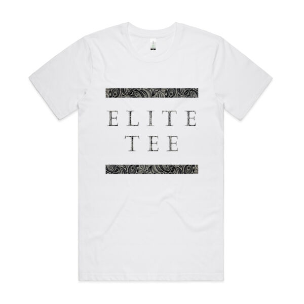 Unisex Paisley Print Tee White Thumbnail